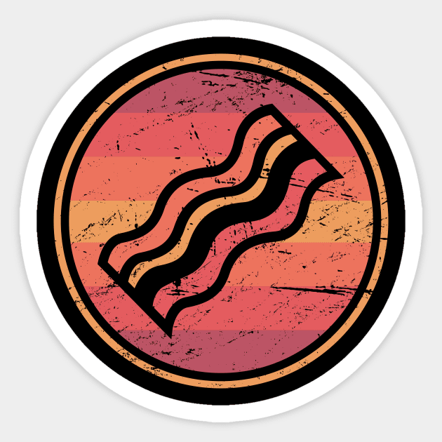 Retro Bacon Icon | KETO Diet Sticker by MeatMan